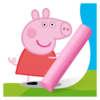 STAEDTLER Junior Straßenkreide Peppa Pig 6 Stück Kartonverpackung
