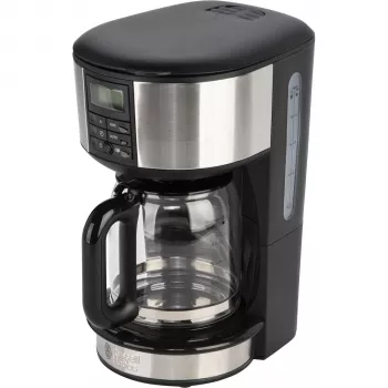 Russell Hobbs Buckingham 20680-56 Semi-Automatische Filterkaffeemaschine, 1,25 l, 1000 W, Schwarz/Silber