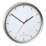 TFA 60.3521.02 Wanduhr rund silber weiß Edelstahl Glas Erwachsene & Kinder