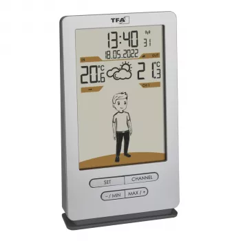 TFA WEATHER JACK 35.1166.54 Funk-Wetterstation mit 12-24 Stunden Vorhersage