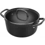 ZWILLING Milano Suppentopf mit Glasdeckel 24 cm, Schwarz
