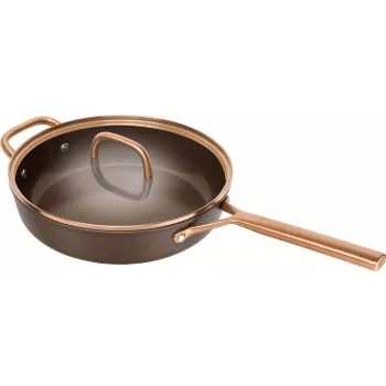 ZWILLING Milano Sautierpfanne mit Glasdeckel 28 cm, Braun