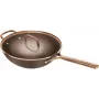 ZWILLING Milano Wok mit Glasdeckel 30 cm, Braun