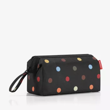 Reisenthel WC7009 Travel Cosmetic Dots Toiletry Bag - Mehrfarbiges Polyester mit Reißverschluss, 3 Taschen