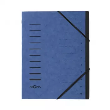 Pagna 40059-02 Ordnungsmappe mit 12 Fächern, A4, Blau