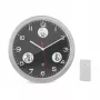 MEBUS 13149 Funkwanduhr 30 cm Aluminium Lautloser Gang