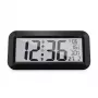MEBUS 14116 Funk-Wanduhr mit großem LCD-Display, Schwarz