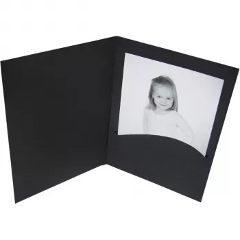 DAIBER Profi-Line Portrait Folders 10x15 cm Schwarz - 100er Pack