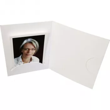 DAIBER 15011 Präsentationsmappe - Karton - Weiß - Querformat - 1 Tasche - 100 Stück