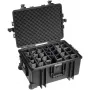 B&W Outdoor Case Type 6800 Hard Shell Case mit Trennsystem, Schwarz
