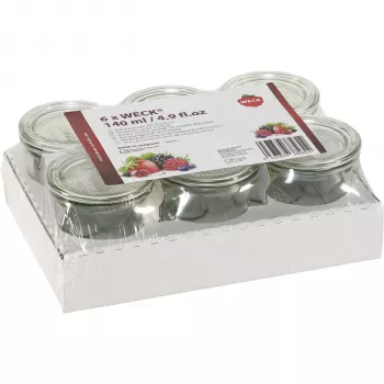 WECK Mini-Sturzglas 140ml 6er Tray