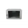 ALLNET 19 Zoll Wandgehäuse 18U 1-teilig Tiefe 450mm Lichtgrau Flat Pack SMA Serie