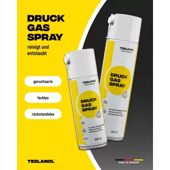Teslanol Druckluftspray 400ml für Elektronik