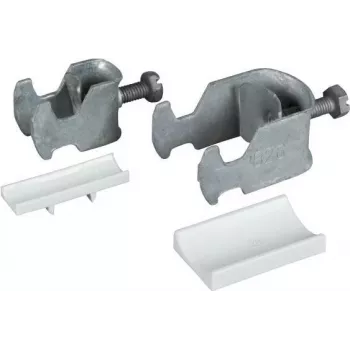 EFB U-Bolt Clamp with Counter Plate, for Cable Ø 38-42 mm, Galvanized Steel