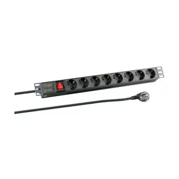 EFB Electronics Steckdosenleiste (rackmontierbar) - Eingang CEE 7/7 - Ausgänge: 8 x CEE 7/3
