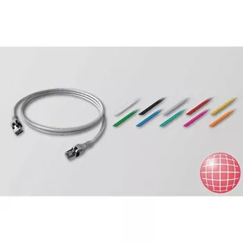 EasyLan PushPull IP20 Patchkabel Cat. 6A DualBoot 1m Grau