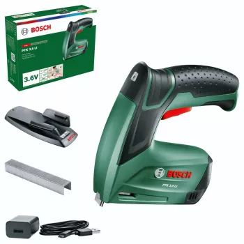 Bosch Home and Garden PTK 3.6 LI Akku-Tacker mit Akku und Ladegerät