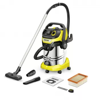 Kärcher WD 6 Control P S 30/6/35/T Nass- und Trockensauger, 1300 W, 30 L, Edelstahlbehälter