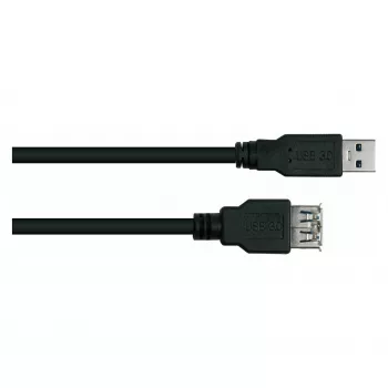 kabelmeister Alcasa UK30P-ASA-050S USB 3.2 Gen 1 Verlängerungskabel - USB-A Stecker auf USB-A Stecker - 5 m - Schwarz