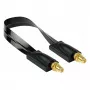 Kabelmeister Koaxial-HF-Fensterdurchführung, SMA Buchse auf SMA Buchse, Schwarz, 0,2 m