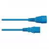 Kabelmeister IEC-Verlängerungskabel C14 auf C13, blau, 1,8 m, 0,75 mm²