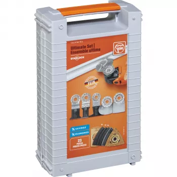 FEIN Ultimate Set (35222967502) - StarlockPlus Oszillierender Multifunktionswerkzeug-Satz, 350 W, 5 m Kabel, QuickIN-System
