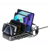 4smarts Ladestation Team 100W 5C/1A mit 6 Kabeln, Schwarz