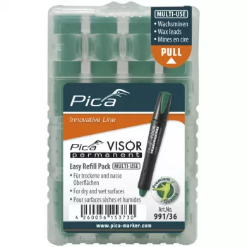 Pica VISOR Permanent Replacement Refills Green - 10 Stück