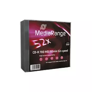 MediaRange MR205 CD-R 700 MB, 80 min, 52x, 10 Stk., Slimcase