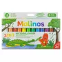 Malinos Wachsmalstifte Magic Drawing 12 Farben 3+