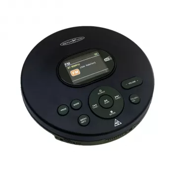 Reflexion PCD540DAB/BK Tragbarer CD-Player mit DAB+ Radio, MP3-Wiedergabe, Schwarz