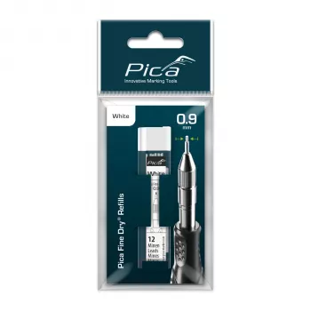 PICA-MARKER Fine-Dry Refill Leads White - Blister Pack