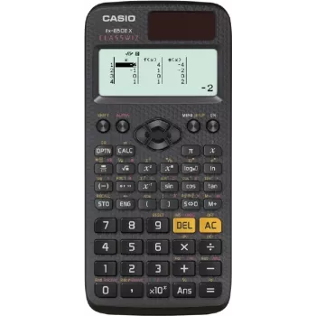 Casio FX-85DE X ClassWiz Wissenschaftlicher Taschenrechner Schwarz mit Hartschale
