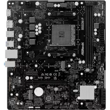 ASRock B550M-P AM4 mATX Motherboard - AMD B550 Chipsatz, DDR4, PCIe 4.0