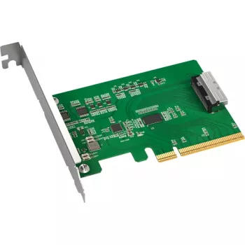 ICY DOCK EXLink MB409A5 MCIO 8i (SFF-TA-1016) zu PCIe 5.0 x8 Adapter mit Redriver