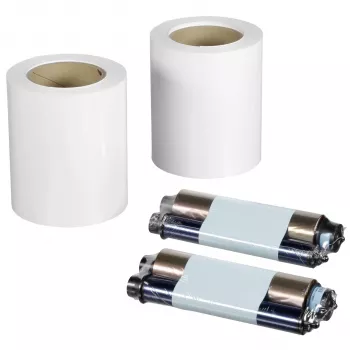 Mitsubishi CK-K 76 R HG Fotopapier- und Farbband-Kit 10x15cm 640 Ausdrucke / 15x20cm 320 Ausdrucke Hochglanz