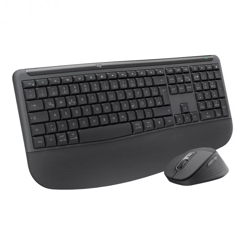 Logitech MK880 For Business Wireless Keyboard and Mouse Combo - Graphite - Swiss French Layout