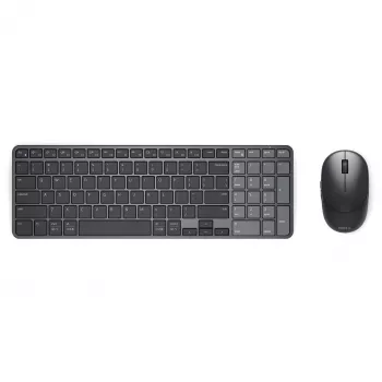 Dell Pro 7 Wiederaufladbares kompaktes Tastatur- und Maus-Set - KM746 - Schwarz - Deutsches Layout