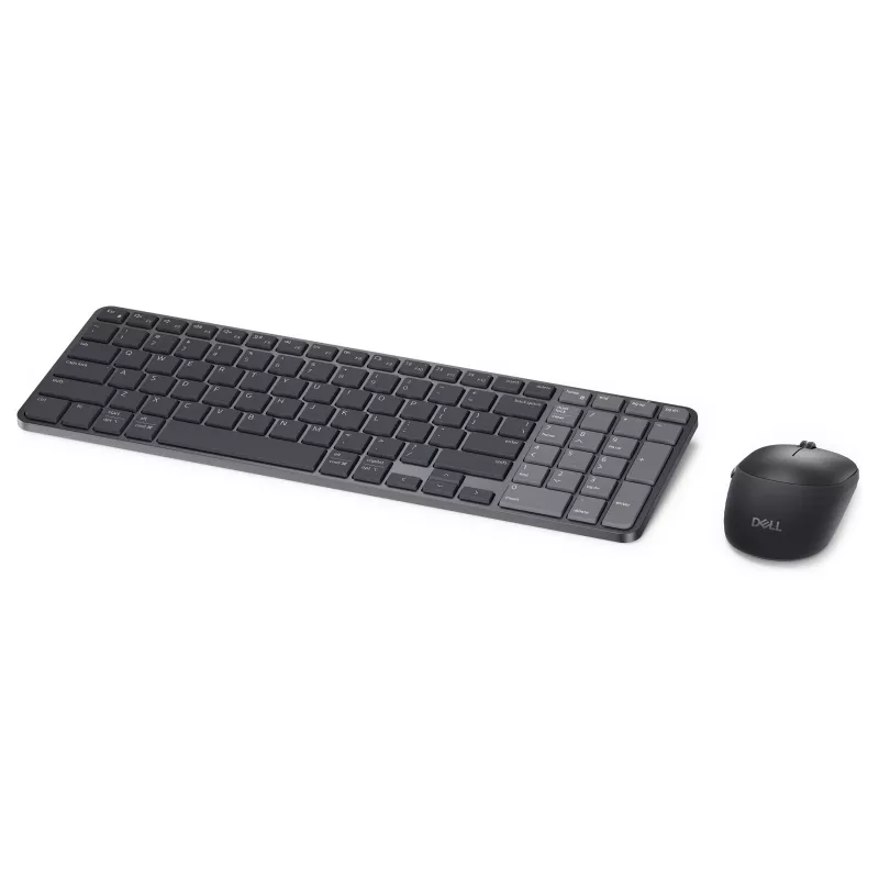 Dell Pro 7 Wiederaufladbares kompaktes Tastatur- und Maus-Set - KM746 - Schwarz - Deutsches Layout