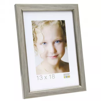 Deknudt S46AD1 Einzelbilderrahmen 13x18 cm Silber Kunststoff Rechteckig