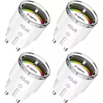 NOUS A1Z Smart ZigBee Steckdosenleiste 4er-Pack mit Energieüberwachung