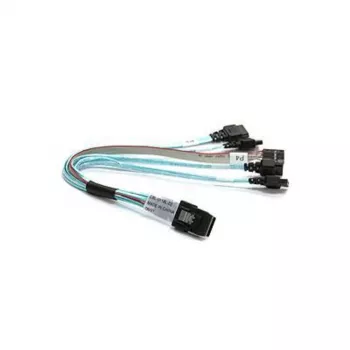 Supermicro CBL-0118L-02 Mini-SAS auf SATA Breakout-Kabel, 4-Lane, 23 cm