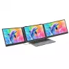 BLACKVIEW DCM8 Pro Dual 15.3 Zoll Tragbarer IPS-Monitor, 2x Full HD, 60Hz, USB-C, Mini HDMI, Eingebaute Lautsprecher, HDR10, Klappbar