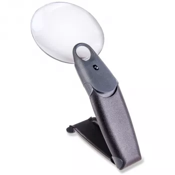 Carson FH-25 FreeHand 2,5-fache Lupe mit LED-Beleuchtung, Schwarz