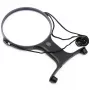 Carson HF-66 MagniFree LED Lupenlampe mit flexiblem Gänsehals, 2x/5x Vergrößerung, 13 cm Linse, LED-Beleuchtung, Schwarz