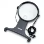 Carson HF-25 MagniFree LED-Lupe mit Beleuchtung 2x/5x 11cm Schwarz