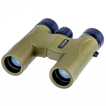 Carson Stinger 10x25 Monokular - Voll mehrfachvergütetes BK-7 Dachkantprisma - Khaki