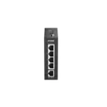 D-Link DIS-100E-05 Industrial Unmanaged Ethernet Switch, 5x 10/100Base-TX, DIN-Rail Montage, IP30
