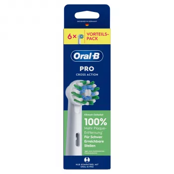 Braun Oral-B Pro Cross Action Ersatzbürstenköpfe 6er-Pack