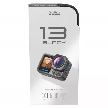 GoPro HERO13 Black Ultra Wide Edition Actionkamera 4K, 5.3K, 2.7K, Touchscreen, Ultra HD, wasserdicht, GPS, staubdicht, Bluetooth, Wi-Fi, Zeitlupe, Full HD (CHDRB-133-RW)